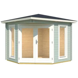 Weka 5-Eck 408 Gr. 1 2,82 x 2,82 m türkis Doppeltür