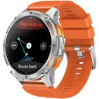 GPS Smartwatch Herren Militär Sportuhr mit Kompass Höhenmessr Barometer Fitnessuhr Herzfrequenz Blutdruck Fitnesstracker Schrittzähler Outdoor Laufuhr LED Taschenlampe Tactical Watch Telefonfunktion