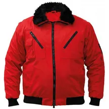 Korntex Arbeitsjacke Pilot Jacket, Vier-in-eins Pilotenjacke - Farbe: Red - Größe: XS
