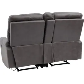 Mendler 2er Kinosessel HWC-K17 Stoff/Textil 157 x 102 x 0 cm Grau mit Relax-Funktion