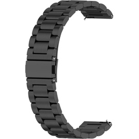 König Design Sport Ersatz Armband kompatibel mit Huawei Watch GT 3 42mm Edelstahl Band Loop Schwarz