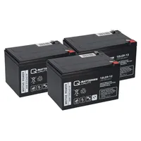 Q-Batteries 36V 3x 12LCP-12 12V-13Ah AGM BLEI AKKU kompatibel ELEKTRO SCOOTER BT100 QB