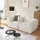 [en.casa] Couch Bouclé 2-Sitzer Cremeweiß