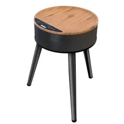 Unold 86545 Heizlüftertisch Henry mit Touch-Panel-Display Timerfunktion mit Ambiente-Licht integriertem Kipp-Schutz