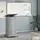 vidaXL Rednerpult mit Rollen & Schublade Grau Sonoma 55x55x107 cm