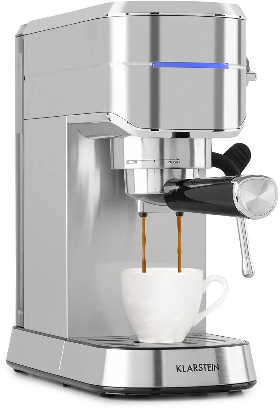 Futura Espressomaker 20 bar 1450 Watt 20 bar Wassertank: 1,25 Liter rostfreier Edelstahl Silber