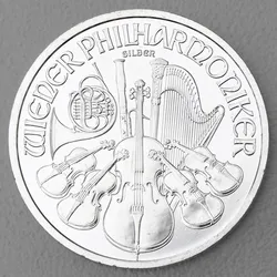 Silbermünze 1oz Wiener Philharmoniker verschiedene Jahrgänge diff. (Österreich)