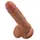 KING COCK Dildo 7" Cock with Balls, hautfarben hell