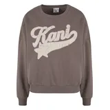 Karl Kani Woven Signature Star Logo Crew Pullover - Braun