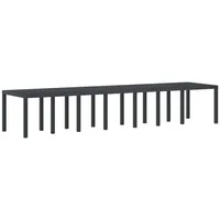 VidaXL Gartentisch 400 x 100 x 73 cm Anthrazit