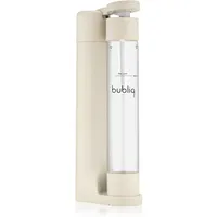 bubliq Wassersprudler, Beige, mit Co2-Zylinder und 1 l Flasche, minimalistisches Design, sparkle anything