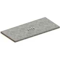 Meta Zusatzboden CLIP 230 1300 x 600 mm verzinkt + 4 Fachbodenträger