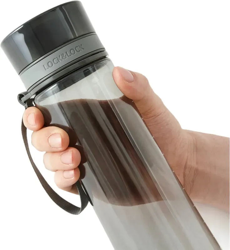 LocknLock Trinkflasche mit Ausgießer 380 ml (Dunkelgrau) 1 Stück