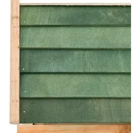 vidaXL Vogelfutterhaus Massivholz 35x29,5x21 cm