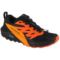 Salomon Herren Trailrunningschuhe SHOES Sense Ride Black/Scarlet Ibis/Turmeric, 42