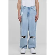 URBAN CLASSICS Heavy Ounce Knee Cut Baggy Fit Blau 40