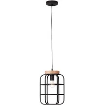 Brilliant Gwen 1-flg. Ø 25 cm zylinderförmig Holz schwarz korund