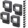 GAH Alberts Zaun-Set Aluminium anthrazit