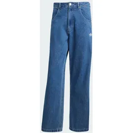 adidas Originals Denim Firebird Hose - Medium Blue Denim - 32"