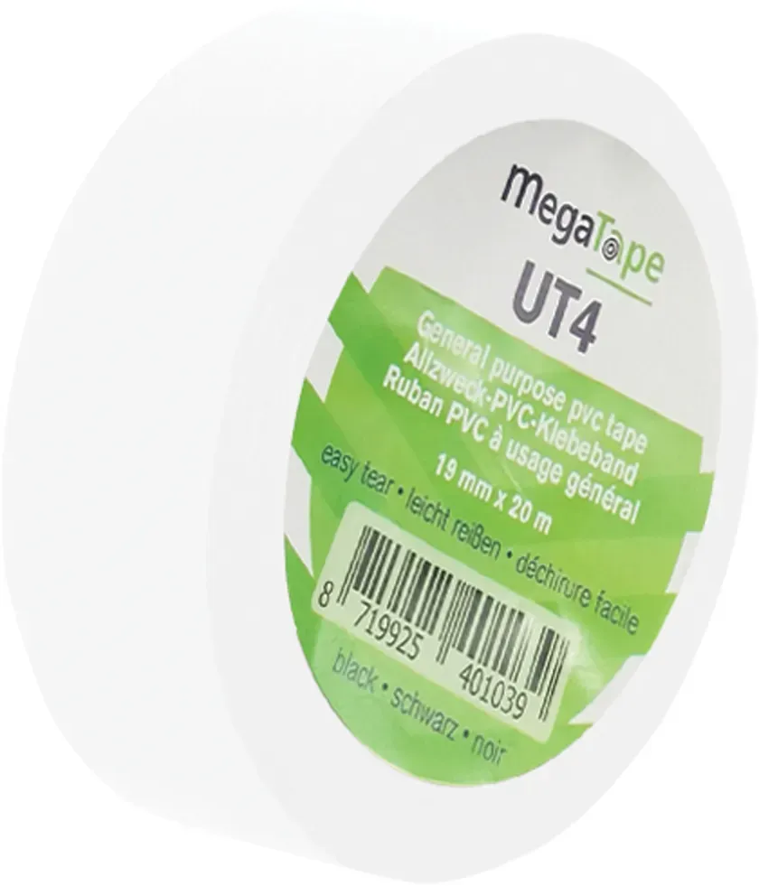 MegaTape UT4 Weiss - 19 mm/20 m