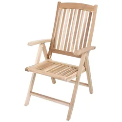 Hochlehner JAVA Teak,5-fach verstellbar C-grade unbehandelt