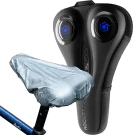 ROCKBROS Sattelbezug + Regenschutz Sattelschutz Atmungsaktiv und effektiv Schwarz-Blau - Schwarz