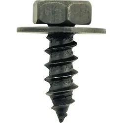 Metall-Schraube/Scheibe, schwarz universal,50er Pack