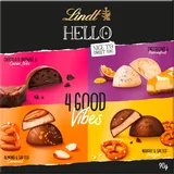 Lindt Schokolade HELLO 4 Good Vibes 90g | 4 verschiedene HELLO Pralinen zum Teilen oder selber genießen | Schokoladengeschenk