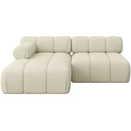 altdecor Ecksofa modulares Sofa Razon-L1 - 190x160x70 cm Beige Bouclé
