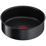 Tefal L7633502 Ingenio Unlimited Kochtopf mit abnehmbarem Griff, 24 cm, stapelbar, platzsparend, antihaftbeschichtet, Induktion, schwarz