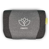 HOMEDICS Zen Meditationskissen, Memory Foam Nackenstützkissen, Aromalabel zur Verwendung mit ätherischen Ölen, extra beruhigende Rollenmassage, super leise, kabelloser Schlafbetrieb, grau