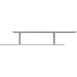 vidaXL Wandregal 125 x 18 x 23 cm Grau