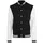 Build Your Brand Sweat College Jacke Black / White 4XL