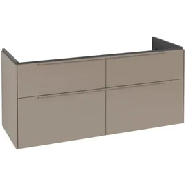 Villeroy & Boch Waschbeckenunterschrank 4 Auszüge 127,2 x 57,9 x 46,2 cm Taupe