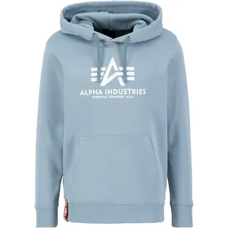 Alpha Industries Basic Hoody Kapuzensweat für Herren Greyblue