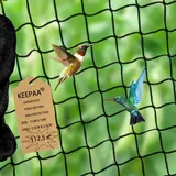 KEEPAA vogelschutznetz Vogelnetz Gartennetz Teichnetz - 2.5x2.5 cm Löcher Masche 7.5mx15m schwarz (7.5m*15m-2.5cm)