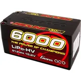 Gens Ace Redline Series 6000mAh 15.2V 130C 4S2P HardCase 69 HV LiPo Battery (15.20 V, 6000 mAh Zellen-Zahl: 4 130 C Box 5mm Buchse
