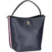 Tommy Hilfiger Handtasche TH Essential SC Bucket PSP24 Space Blue Schwarz Damen