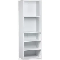 Ankleidemodul mit 5 Regalen, weiß, Laminatpaneele