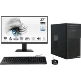 Ankermann Office komplett PC Büro, Intel Core i5-6400, 16GB RAM, 1TB SSD, Windows 11, WLAN, 27 Zoll Monitor, Maus & Tastatur, Libre Office