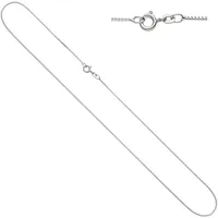 Goldkette JOBO, weiß (weißgold 333), Halsketten, Damen, Weißgold 333, L: 50, Venezianerkette 333 Weißgold 50 cm 0,9 mm