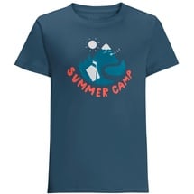 Jack Wolfskin Summer Camp Kurzarm-t-shirt - Dark Sea - 92 cm