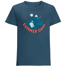 Jack Wolfskin Summer Camp Kurzarm-t-shirt - Dark Sea - 92 cm