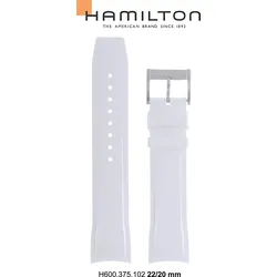 Hamilton - Seaview Band-set Kautschuk-weiss-22/20 H691.375.102 - weiß