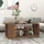 furnicato Couchtisch Braun Eiche 100 x 40 x 50 cm