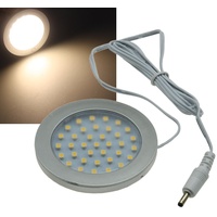 ChiliTec LED Aufbauleuchte Küchen- & Schrankleuchte - flacher LED-Strahler 12V= DC 3 Watt 337 Lumen Warmweiß