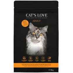 Cat's Love Adult Pute & Wild Katzentrockenfutter 2 Kilogramm