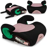 MoMi VENKO Sitzerhöhung Auto Kindersitz - I-SIZE 135-150cm, Bis 36kg ISOFIX Rosa