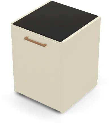Brabura CT 60 Arbeitsmodul - Nero Zimbabwe / Perle Blanche / Holzgriff