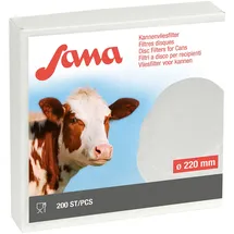 Kerbl Sana-Kannenvliesfilter Ø 200 mm 200 Stück Weiß